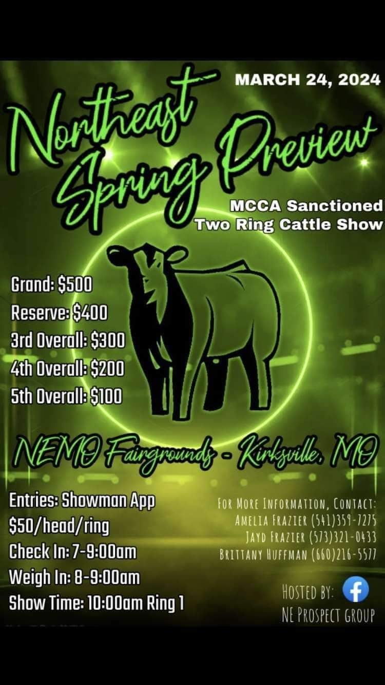 Check more about North East Spring Preview - MCCA Sanctioned Two Ring Cattle Show