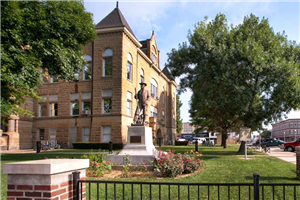 A.T. Still at the Adair County Courthouse