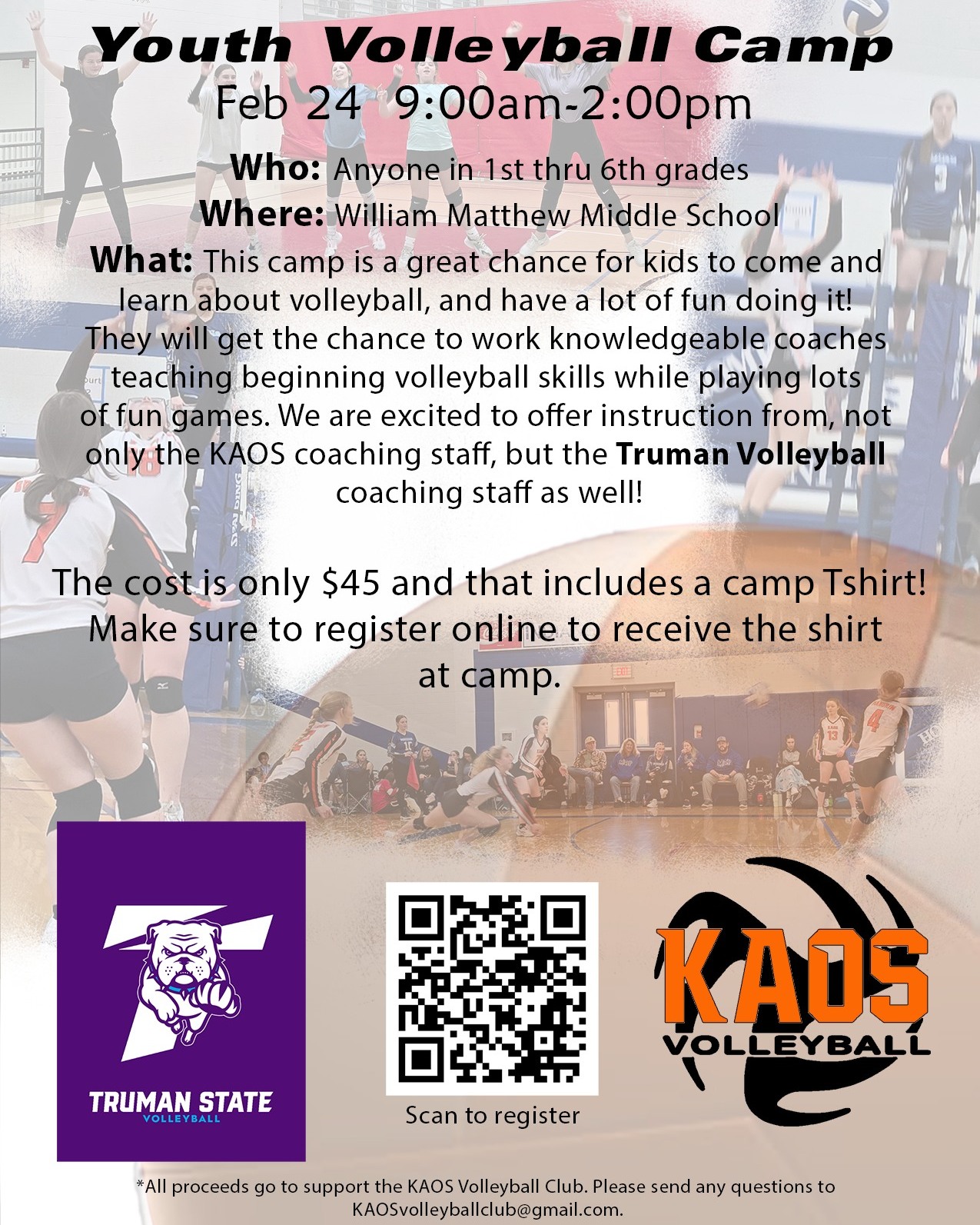 Check more about KAOS Volleyball Youth Camp