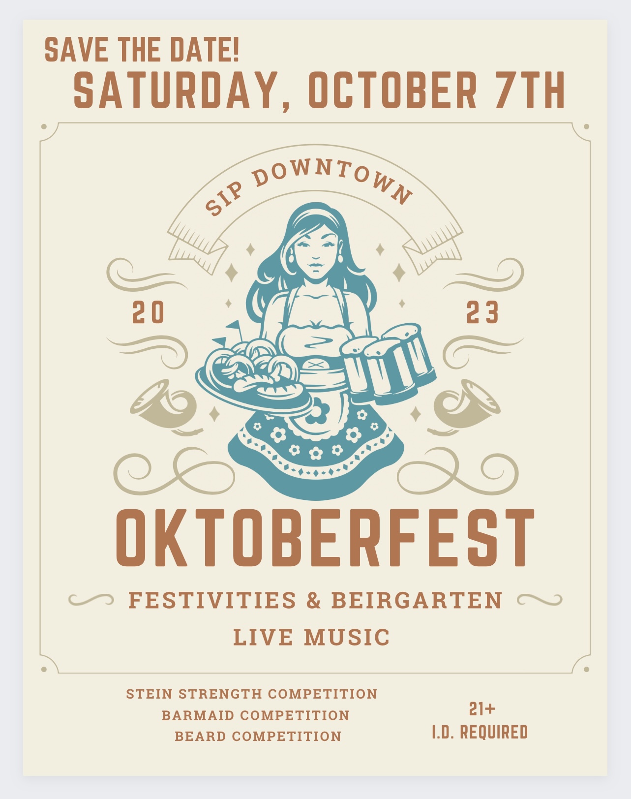 Check more about 3rd annual Oktoberfest - Sip Downtown