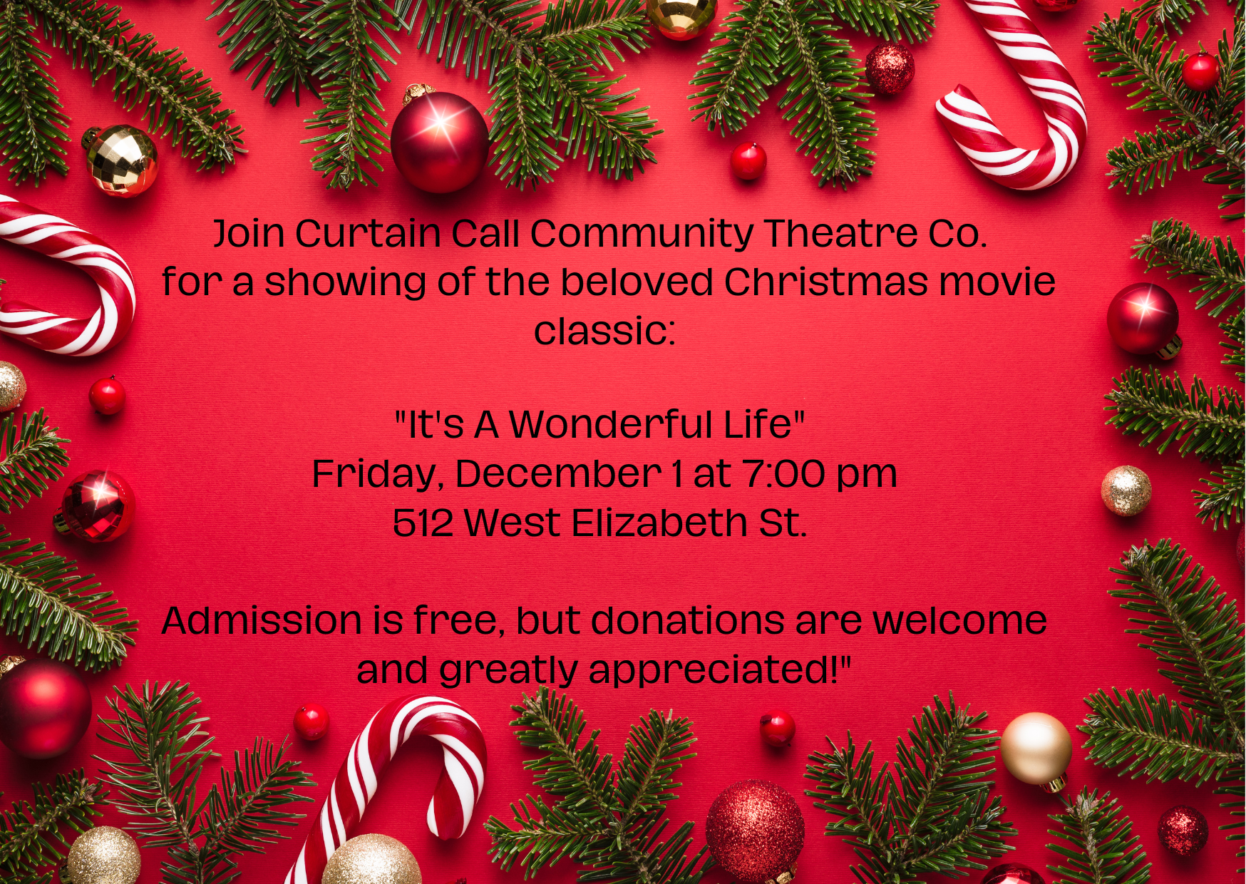 Check more about “It’s a Wonderful Life” movie showing 