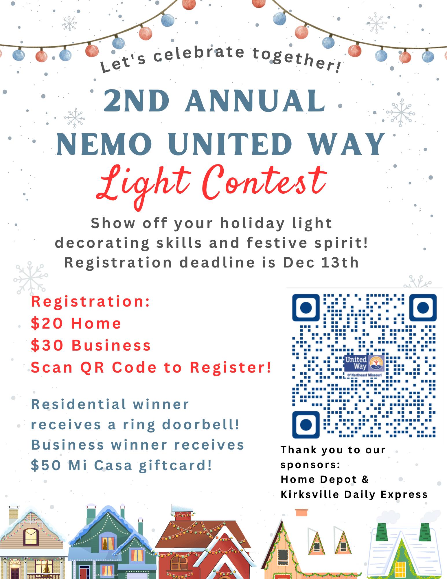 Check more about 2nd Annual NEMO United Way Holiday Light Contest
