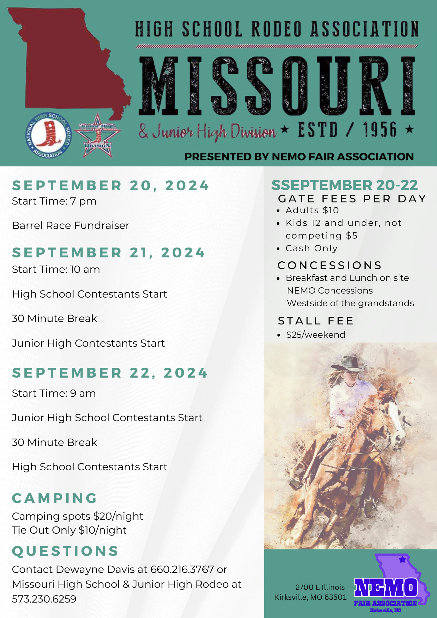 Check more about Missouri High School and Junior High Rodeo