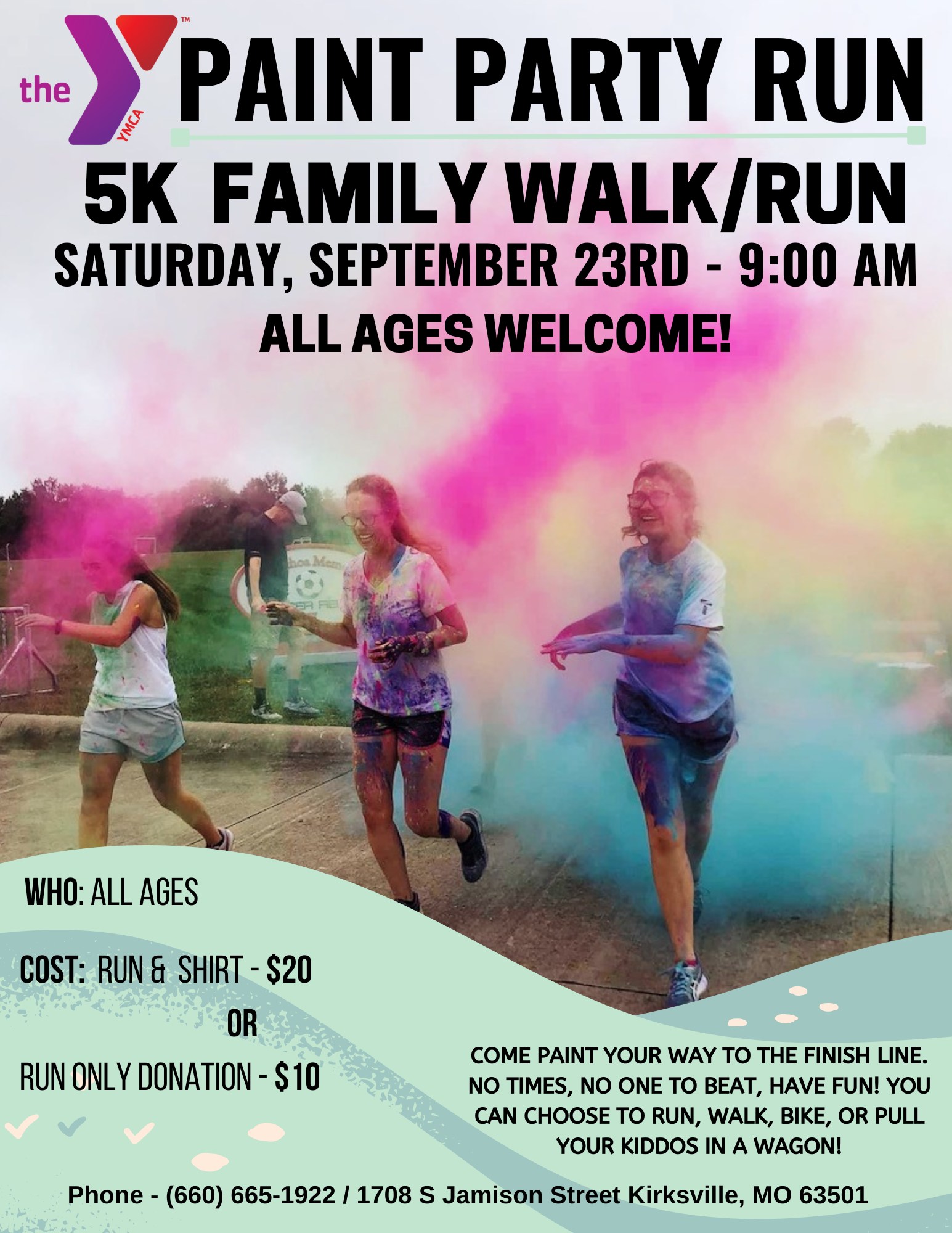 Check more about Adair County YMCA Paint Party Run
