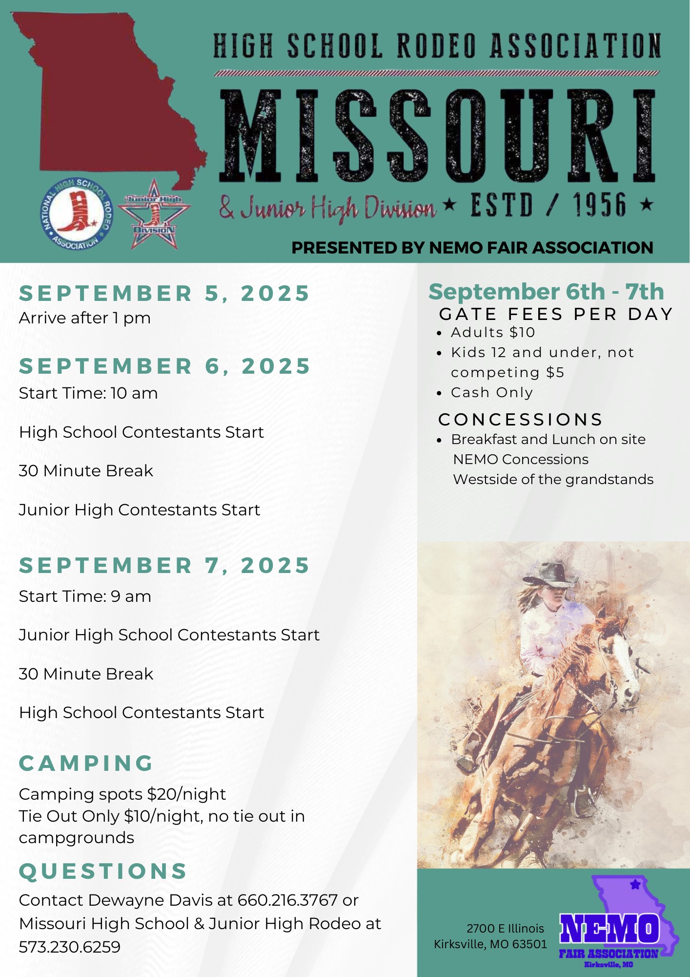Check more about Missouri High School & Junior High Rodeo