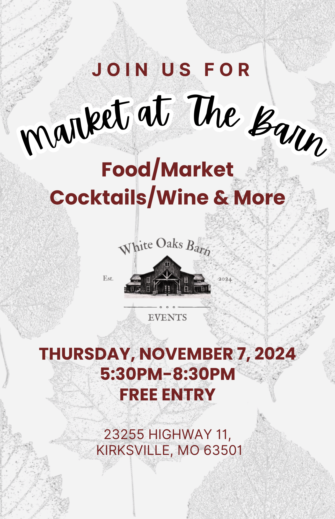 Check more about Market at The Barn Harvest Fall Festival