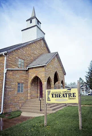 Photograph of the exterior of the Curtain Call Theatre